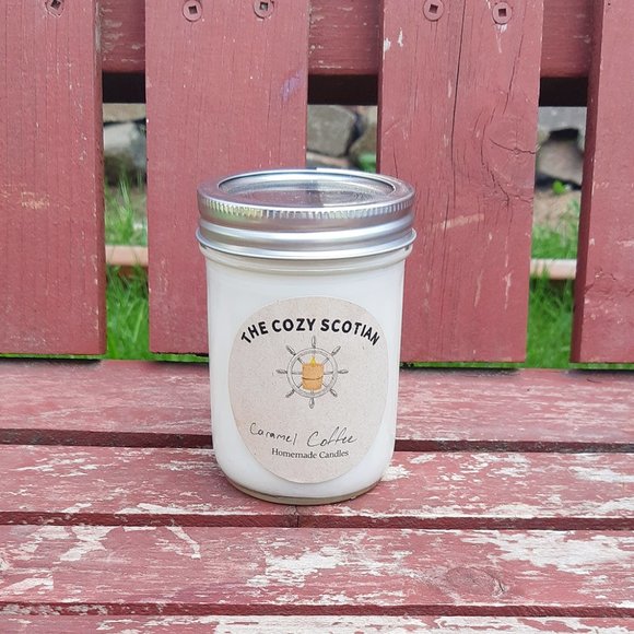 Caramel Coffee 7oz Soy Wax Candle - Picture 3 of 3